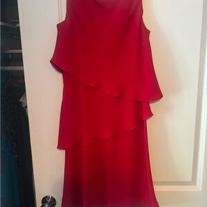 SL Fashions Asymmetrical Red Dress